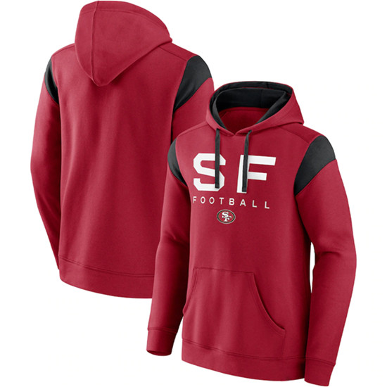 Men's San Francisco 49ers Scarlet Call The Shot Pullover Hoodie